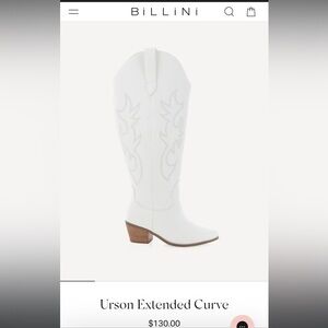 Billini White Heeled Boots